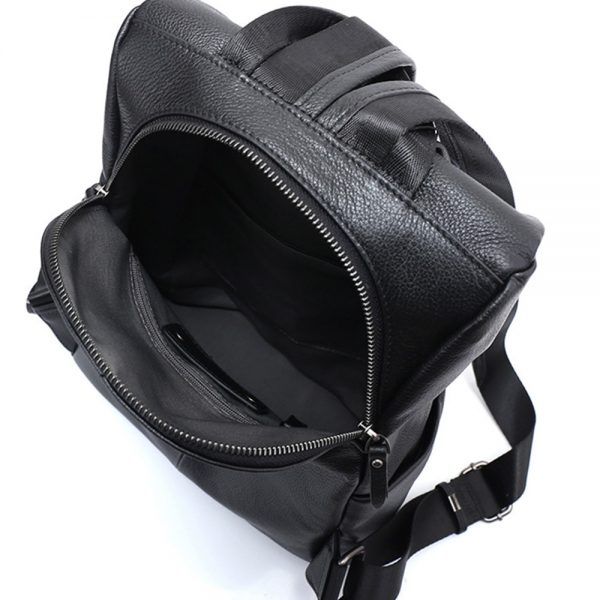Zency Anti theft Women Backpack  Genuine Leather Black Travel Bag Big Schoolbag For Girls Fashion