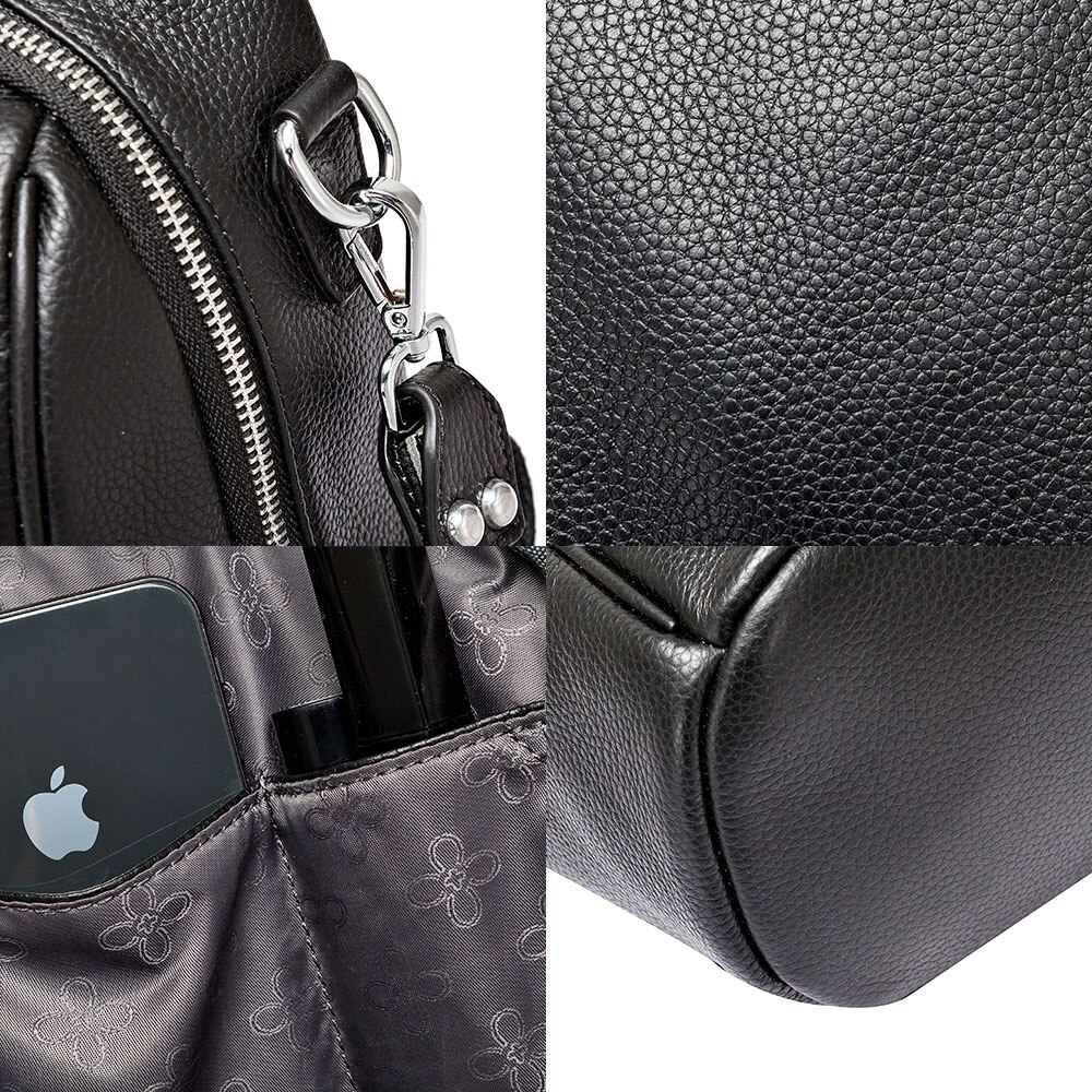 Genuine Black Leather Sling Bag Crossbody Bag