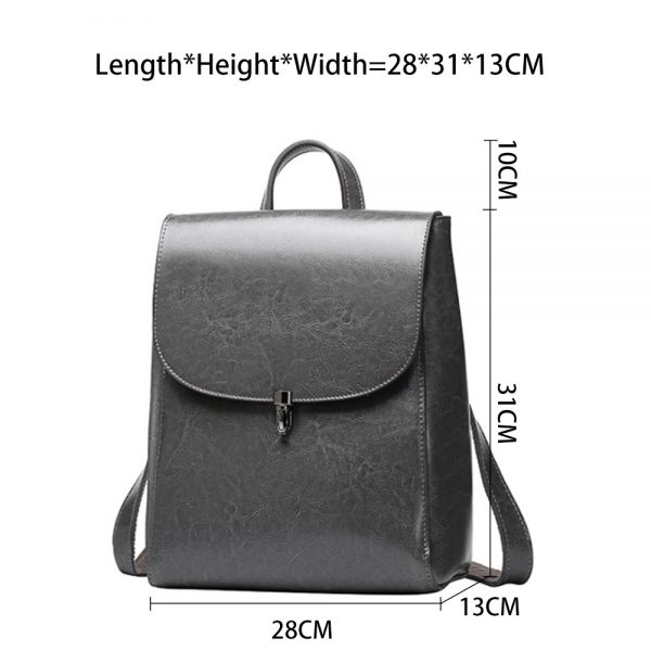 Zency Fashion Women Backpack  Genuine Leather Knapsack Casual Travel Bag Preppy Style Girl s Schoolbag