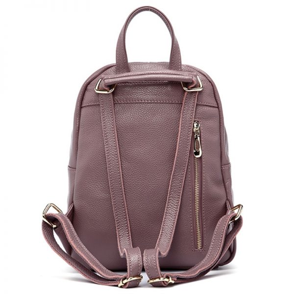 Zency Women s Genuine Leather Backpacks Ladies Fashion Travel Bags Femal Daily Holiday Knapsack Preppy Style