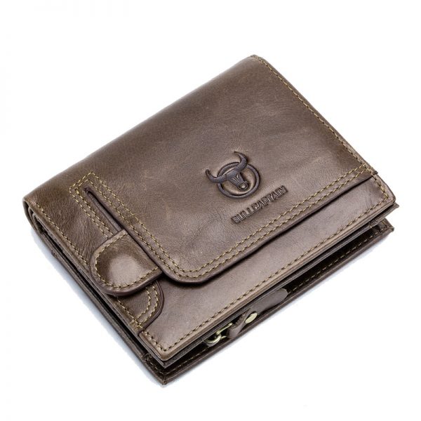 men Wallet Genuine Leather Men s Purse Design male Wallets With Zipper Coin Pocket Card Holder