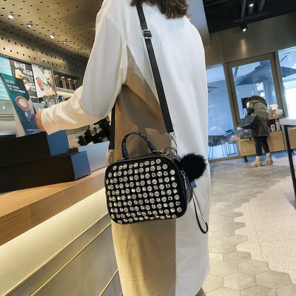 women luxury leather handbag famous designer ladies shoulder hand bag  new girl clutch diamond crossbody