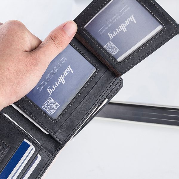 Top  Vintage Men Leather Brand Luxury Wallet Short Slim Male Purses Money Clip Credit Card