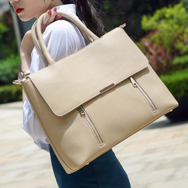 New Women s briefcase female  inch laptop portable handbag large capacity shoulder bag business