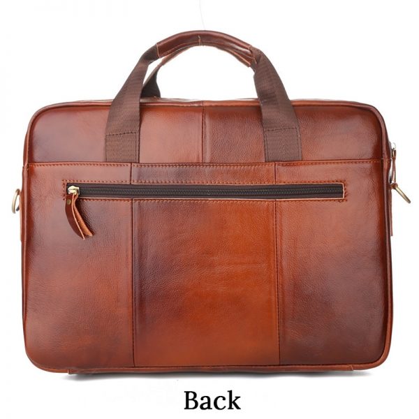 Cowhide Leather Business Bag Handbag Men Genuine Leather Bag Laptop Messenger Bags High Quality  inch