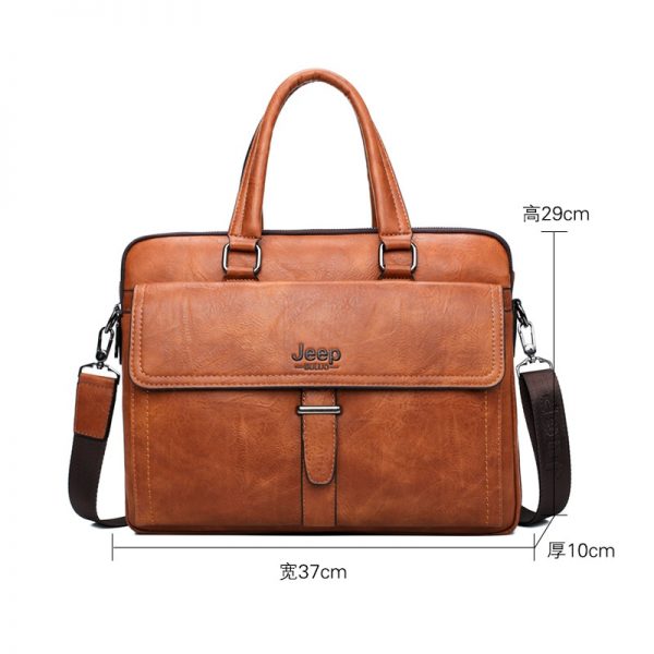 JEEP BULUO Men Briefcase Bag For  inch Laptop Business Bags  pcs Set Handbag Large