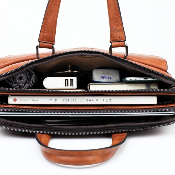 JEEP BULUO Men Briefcase Bag For  inch Laptop Business Bags  pcs Set Handbag Large
