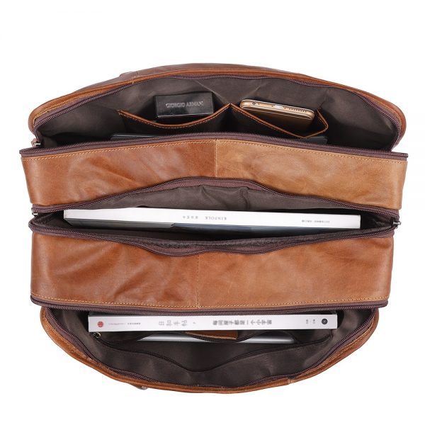 JOYIR Genuine Leather Men Briefcases Laptop Casual Business Tote Bags Shoulder Crossbody Bag Men s Handbags