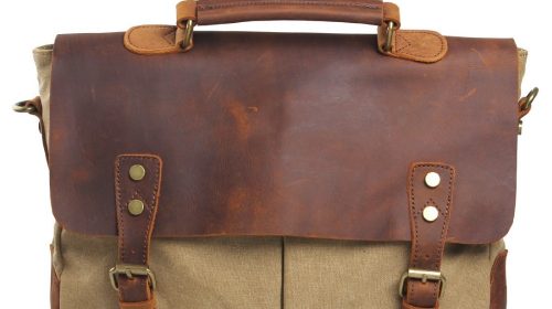 Canvas Leather Briefcase