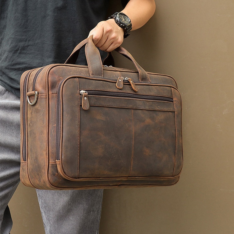 ABYS 15.6 Inch Genuine Leather Designer Laptop Briefcase||Messenger & Sling  Bag || Shoulder Bag for Men & Women Laptop Bag - ABYS : Flipkart.com