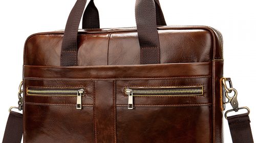 Natural Leather Briefcase Bags