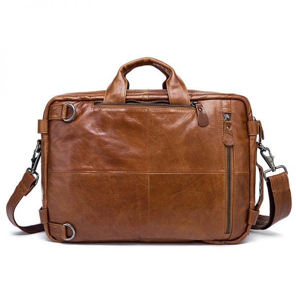 WESTAL Men s Briefcase messenger bag men leather briefcase male laptop bags men s genuine leather