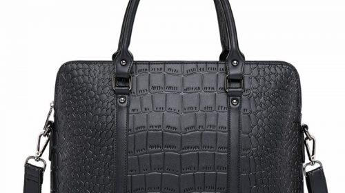 Crocodile Skin Style Briefcase Laptop Bags