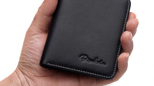 Bison Denim Genuine Cowskin Leather Men’s Ultra-thin Mini Purse