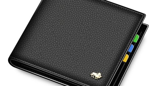 Bison Denim Genuine Cowskin Leather Men’s Short Wallets