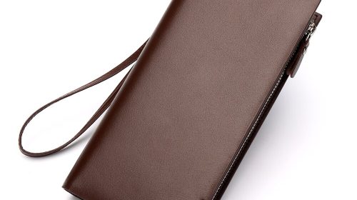 Bison Denim Genuine Leather Long Organizer Clutch Wallets for Men