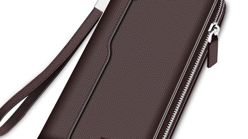 Bison Denim Genuine Leather RFID Blocking Men’s Long Wallet