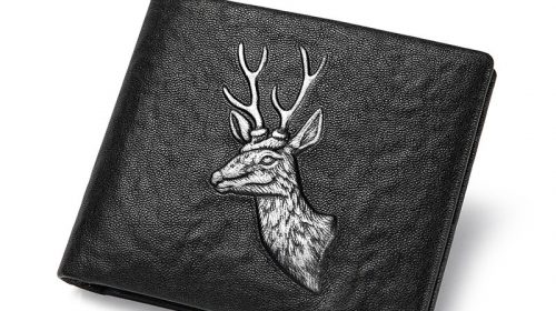 Bison Denim Genuine Leather Men’s Luxury Business Card Holder Wallets