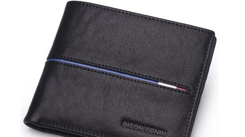 Bison Denim Genuine Leather Men’s Luxury Bi-fold Short Wallets