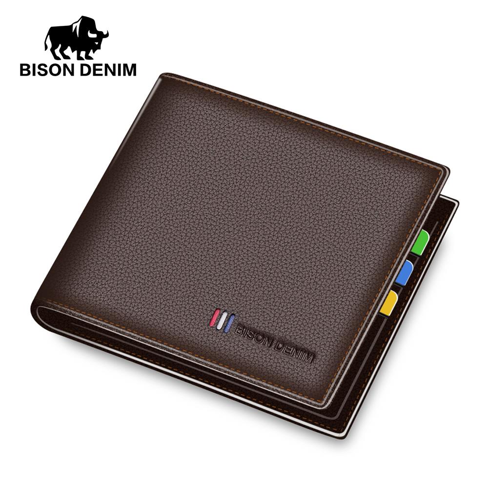  Men's Genuine Leather Wallet - Slim Bifold with