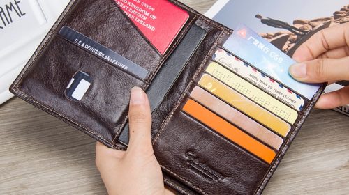 Contact’s Genuine Leather Men’s Casual Wallets
