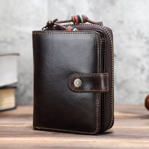 Contact’s Genuine Leather Men’s Luxury Small Wallets - Image 2
