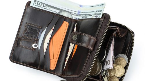 Contact’s Genuine Leather Men’s Luxury Small Wallets