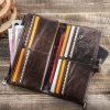 Contact’s Genuine Leather Men’s Long RFID Zipper Wallets - Image 4