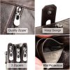 Contact’s Genuine Leather Men’s Long RFID Zipper Wallets - Image 6