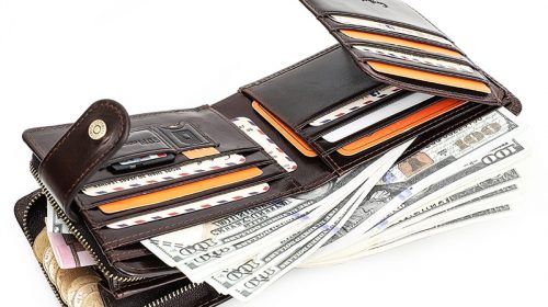 Contact’s Genuine Leather Men’s Luxury Multi-functional RFID Wallets