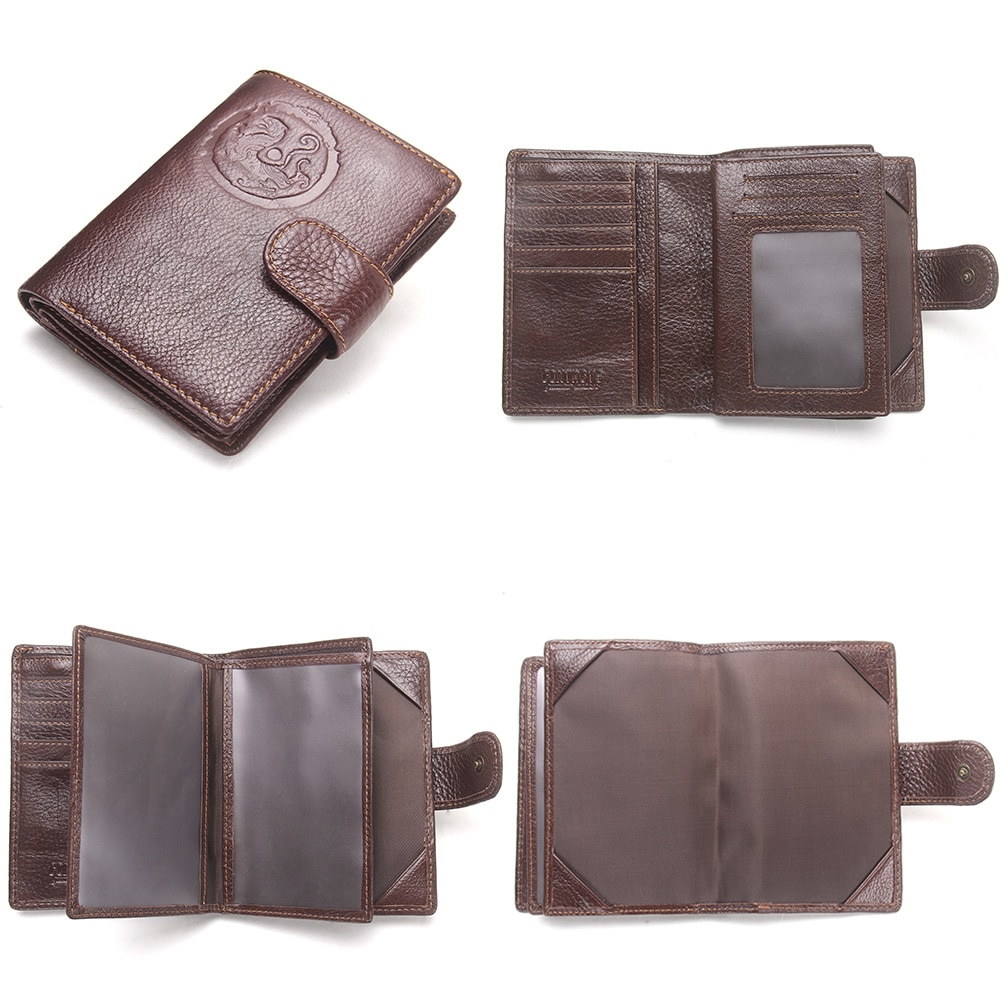 Designer Men Mens Leather Wallet Slim ID Style Card Holder Male Purse  Zipper NEW | eBay