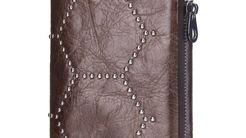 Contact’s Genuine High Quality Leather Men’s Zipper Wallets