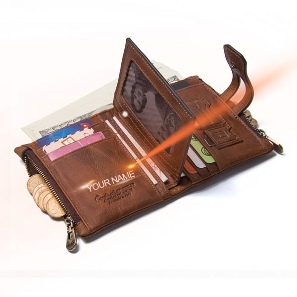 Contact’s Genuine Leather Unisex Designer Wallets - Image 4