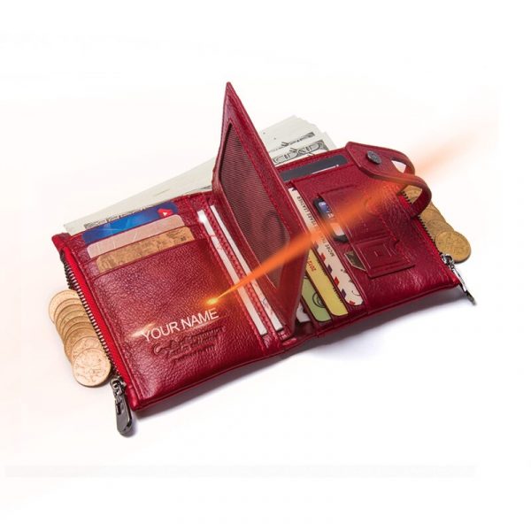 Contact’s Genuine Leather Unisex Designer Wallets - Image 5