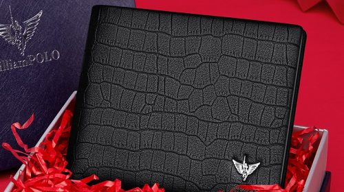 WilliamPolo Cowhide Leather Men’s Short Fashion Wallets