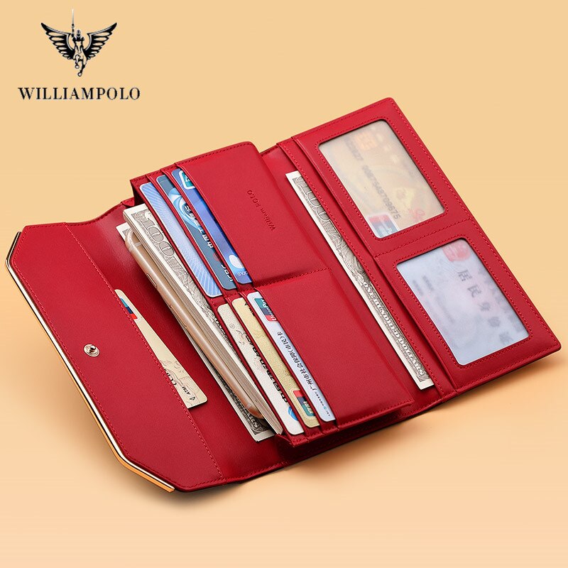 Williampolo Women's Luxury Designer Clutch Wallet