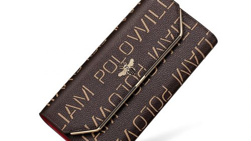 WilliamPolo Genuine Leather Luxury Designer Clutch Wallets for Women