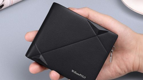 WilliamPolo Men’s Bi-fold Short and Slim Designer Wallets