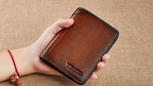 WilliamPolo Cowhide Leather Men’s Large Capacity Vintage Wallets