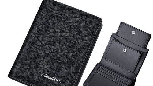 WilliamPolo High Quality Designer Leather Slim Wallets for Men