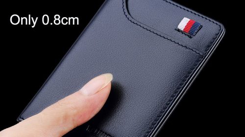 WilliamPolo Genuine Cowskin Soft Leather Vintage Men’s Slim Wallets