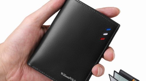 WilliamPolo Genuine Leather Multi-purpose Short Wallet for Men