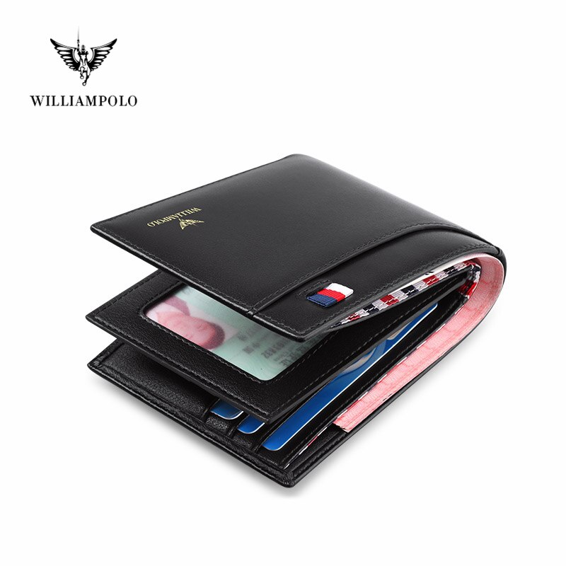 Williampolo Men Wallets Designer Wallets Famous Brand Wallet 2020 Small Leather Men Bifold Purse