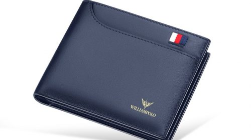 WilliamPolo Genuine Leather Luxury Fashion Short Wallets for Men