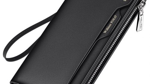 WilliamPolo Men’s Long Credit Card Organizer Clutch Wallets