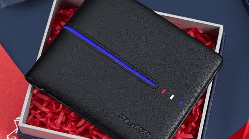WilliamPolo Genuine Leather Luxury Short Wallets for Men