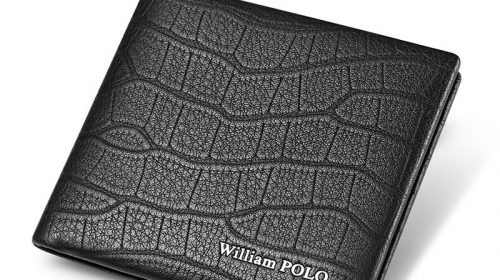 WilliamPolo Soft Cowskin Leather Short Vintage Designer Wallets for Men