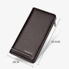 WilliamPolo Genuine Leather Long Zipper Wallets for Men - Image 5