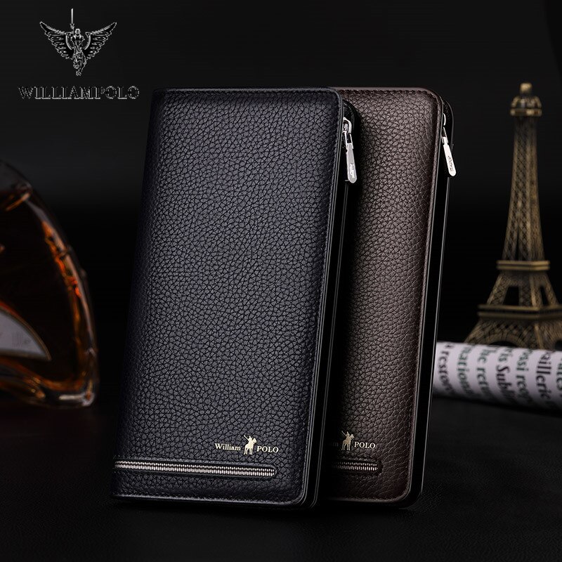 Men Genuine Leather Wallet with Anti-Magnetic Anti-Theft RFID Protecti -  Leather Skin Shop