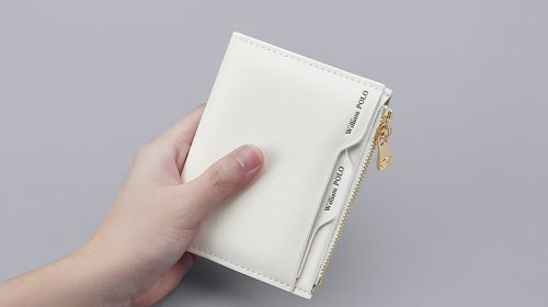 WilliamPolo Genuine Leather Luxury Designer Short Wallet for Women